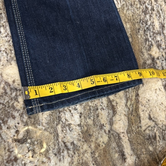 7 For All Mankind Flynn Boot Cut Flare Jeans, 34” inseam, “Z-Pocket” - Picture 9 of 12